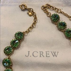 J. Crew pale green crystal necklace